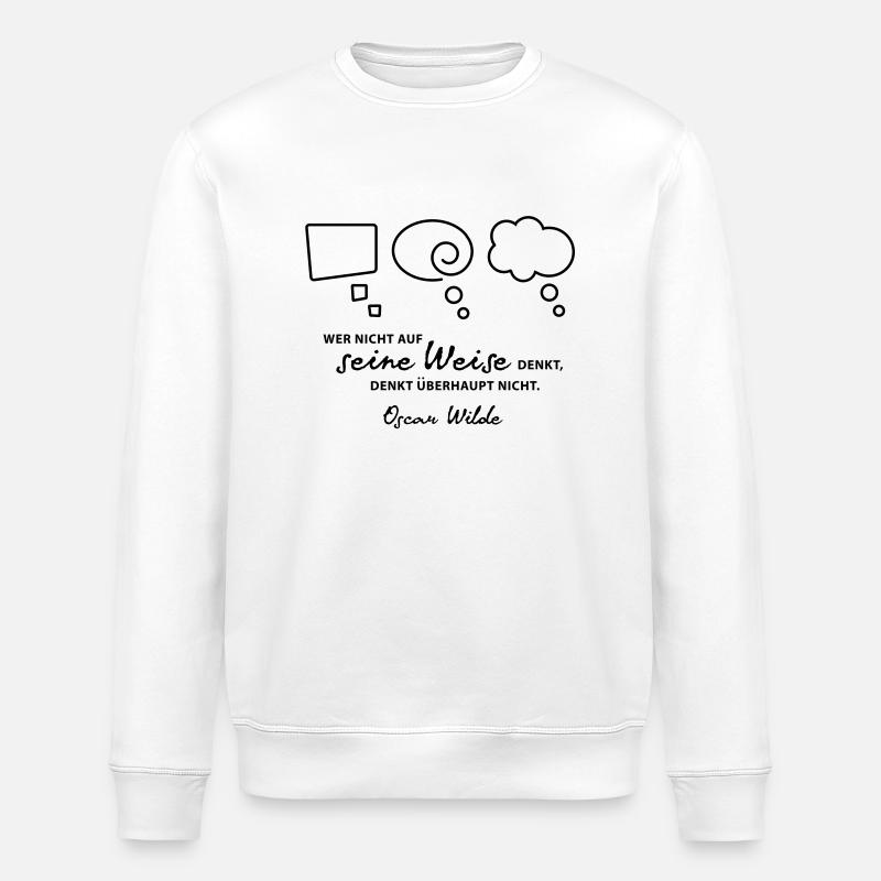 Thinking - Stanley/Stella ROLLER Unisex Organic Sweatshirt - white