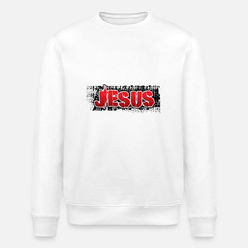 Jésus de - Sweat bio ROLLER Stanley/Stella Unisexe - blanc