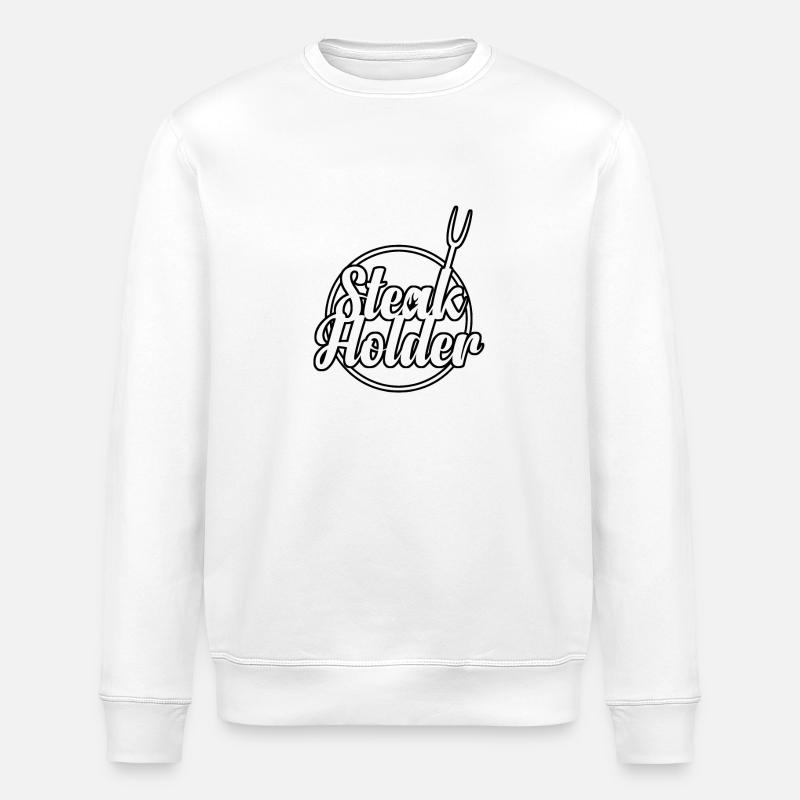 Steak Holder - Stanley/Stella Unisex Bio-Sweatshirt ROLLER - Weiß