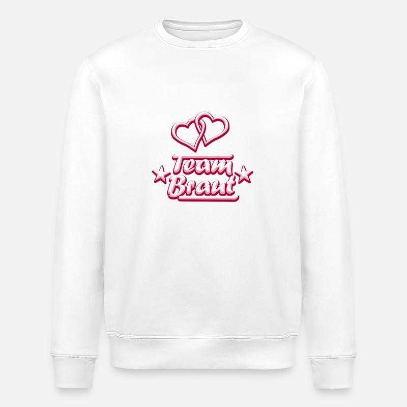 Team bride - Stanley/Stella ROLLER Unisex Organic Sweatshirt - white