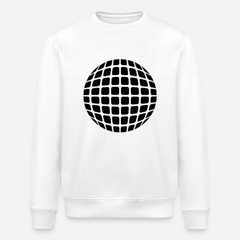 Diskokugel - Stanley/Stella Unisex Bio-Sweatshirt ROLLER - Weiß