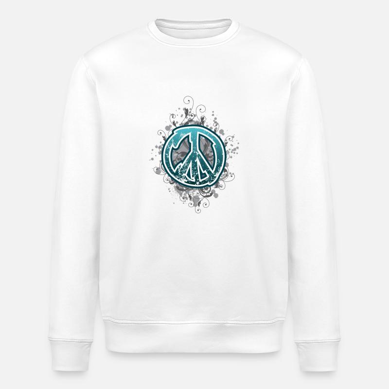Paix de - Sweat bio ROLLER Stanley/Stella Unisexe - blanc