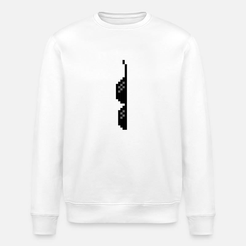 Th.. Life Brille Geschenk Idee - Stanley/Stella Unisex Bio-Sweatshirt ROLLER - Weiß