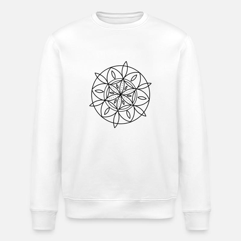 Mandala - Sweat bio ROLLER Stanley/Stella Unisexe - blanc
