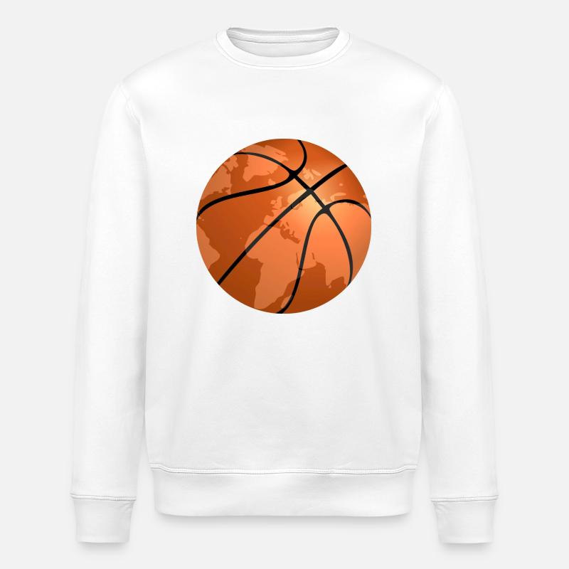 Le basket-ball dans le monde - Sweat bio ROLLER Stanley/Stella Unisexe - blanc