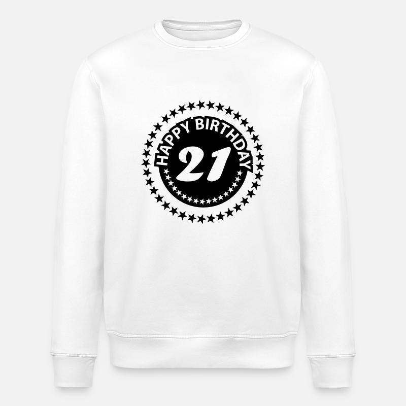 21 - Stanley/Stella ROLLER Unisex Organic Sweatshirt - white
