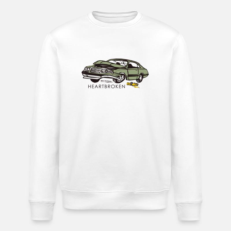 heartbrokencrashauto - Stanley/Stella Unisex Bio-Sweatshirt ROLLER - Weiß