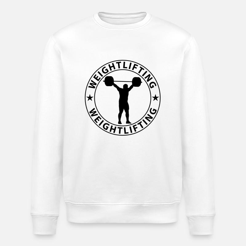 Weightlifting - Stanley/Stella Unisex Bio-Sweatshirt ROLLER - Weiß
