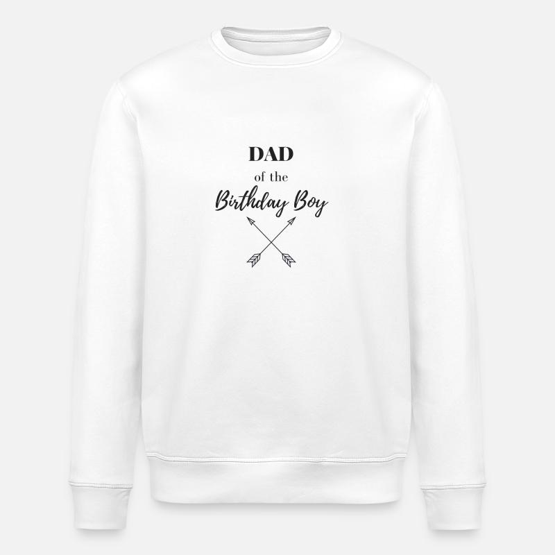 Papa du garçon d'anniversaire - Sweat bio ROLLER Stanley/Stella Unisexe - blanc