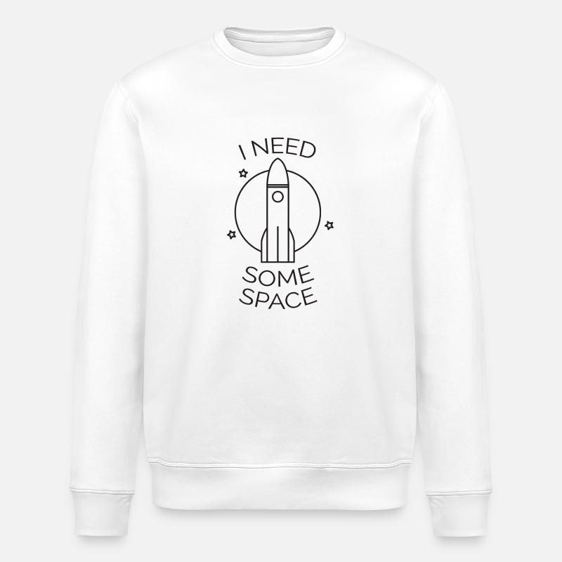 Fusée spatiale cadeau astronaute spatial - Sweat bio ROLLER Stanley/Stella Unisexe - blanc