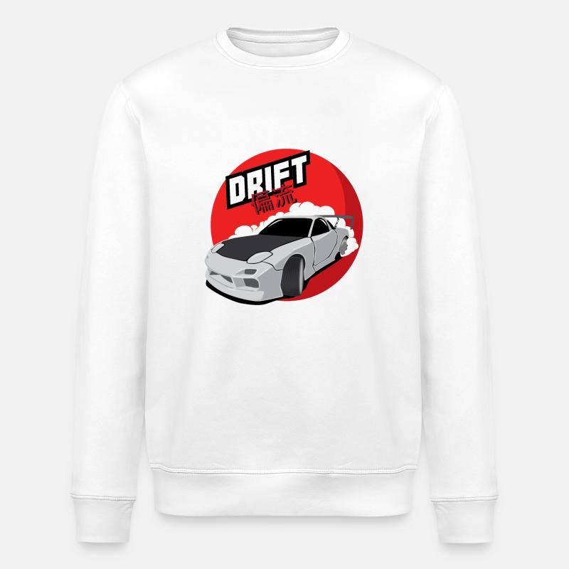 RX7 Drift - Sweat bio ROLLER Stanley/Stella Unisexe - blanc