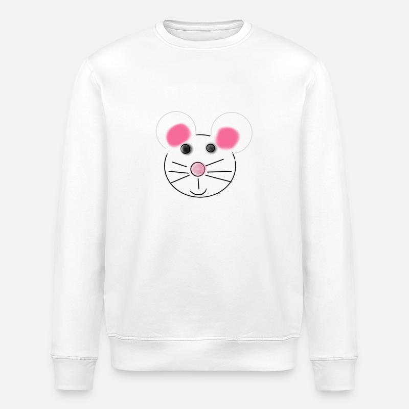souris - Sweat bio ROLLER Stanley/Stella Unisexe - blanc