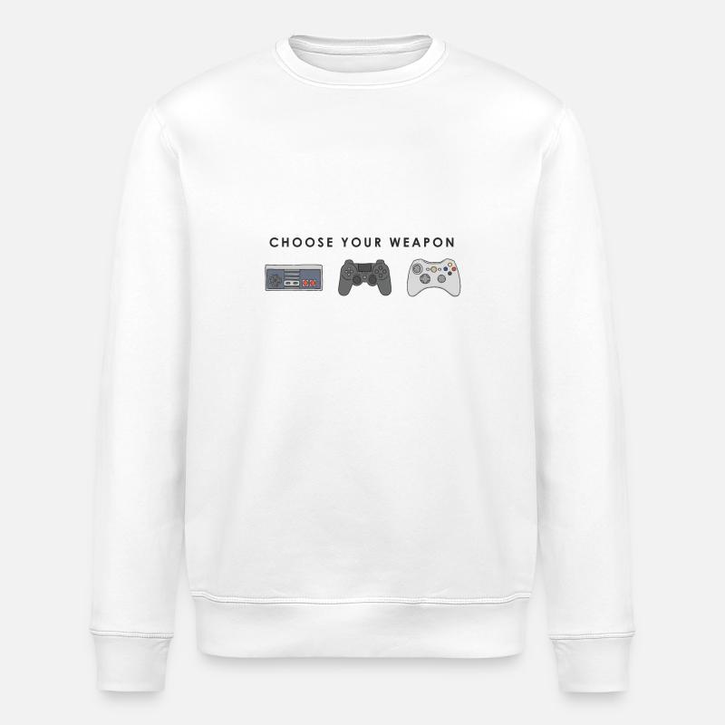 Classic Game - Stanley/Stella Unisex Bio-Sweatshirt ROLLER - Weiß