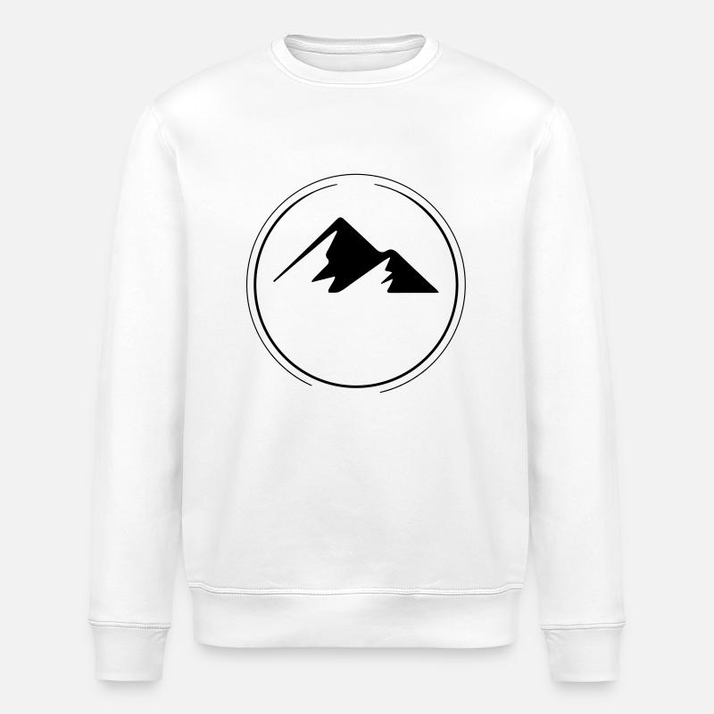 Mountains, Berge, Reisen - Stanley/Stella Unisex Bio-Sweatshirt ROLLER - Weiß