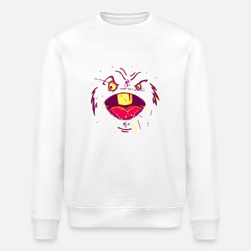 Petit monstre - Sweat bio ROLLER Stanley/Stella Unisexe - blanc