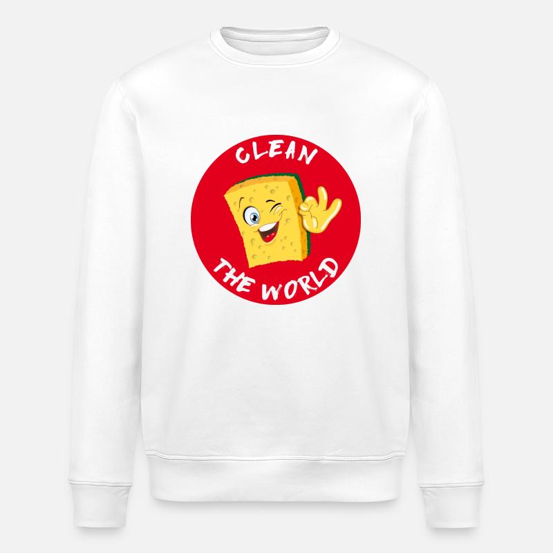 sponge - Stanley/Stella ROLLER Unisex Organic Sweatshirt - white