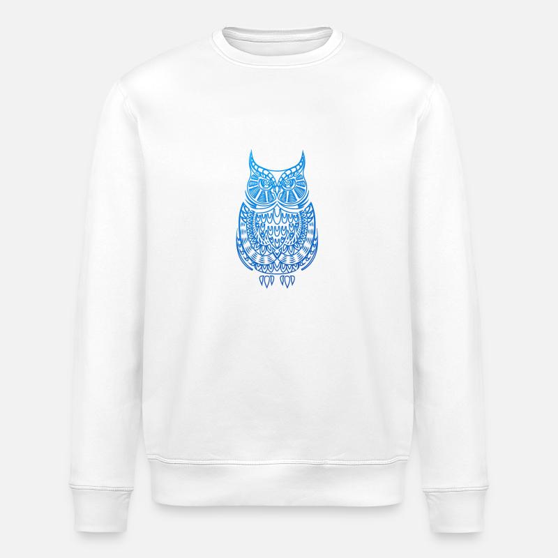 Mustereule - Sweat bio ROLLER Stanley/Stella Unisexe - blanc