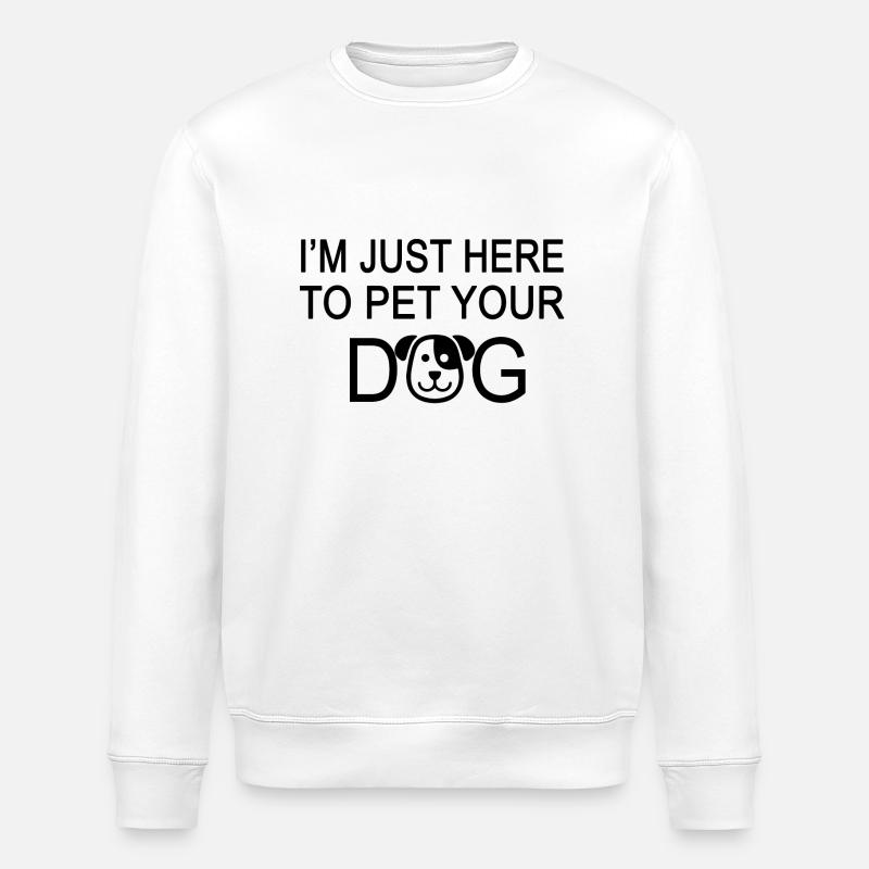 Hunde Hund - Stanley/Stella Unisex Bio-Sweatshirt ROLLER - Weiß