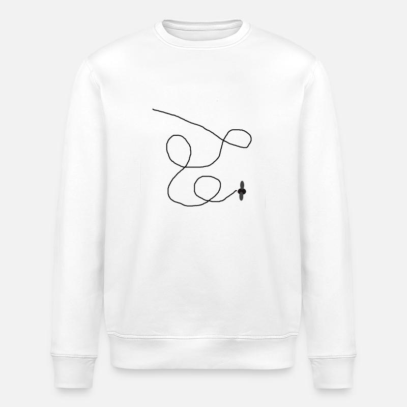 Bow tie pattern - Stanley/Stella ROLLER Unisex Organic Sweatshirt - white