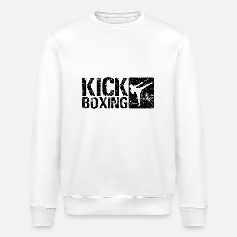 Kickboxen - Stanley/Stella Unisex Bio-Sweatshirt ROLLER - Weiß