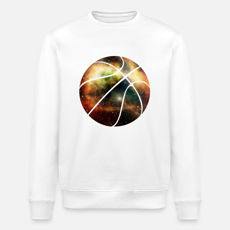Basketball Space - Stanley/Stella Unisex Bio-Sweatshirt ROLLER - Weiß