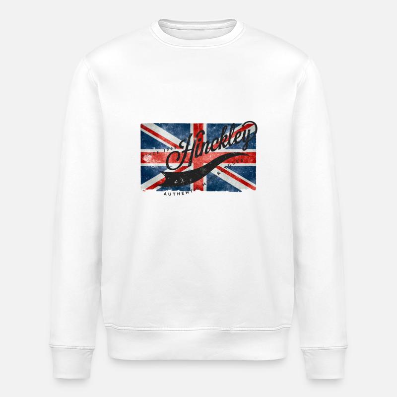 Hinkley Union Jack - Stanley/Stella Unisex Bio-Sweatshirt ROLLER - Weiß