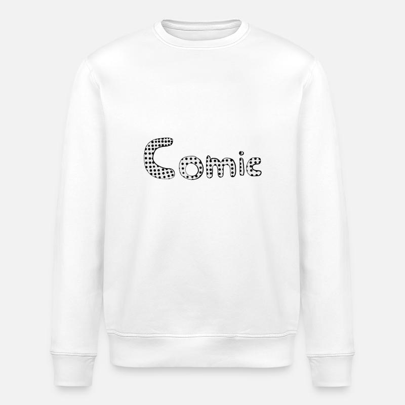 comic - Stanley/Stella ROLLER Unisex Organic Sweatshirt - white