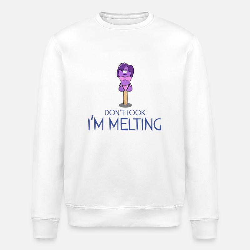 Don't look I'm melting - Stanley/Stella Unisex Bio-Sweatshirt ROLLER - Weiß