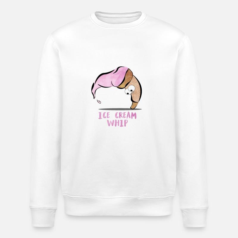 Ice Cream Whip - Stanley/Stella Unisex Bio-Sweatshirt ROLLER - Weiß