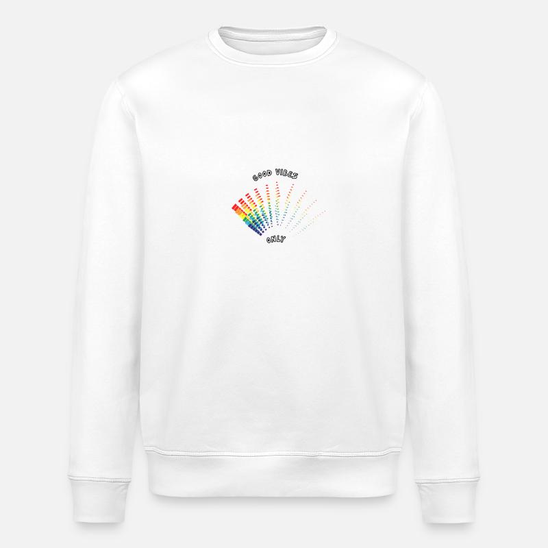good vibes only - Sweat bio ROLLER Stanley/Stella Unisexe - blanc