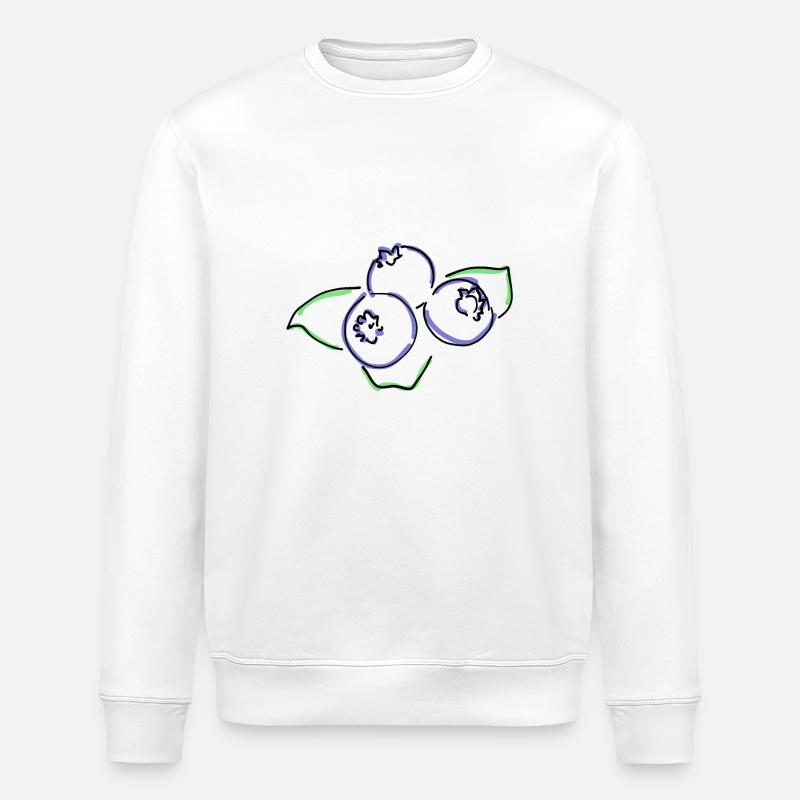 Heidelbeeren - Stanley/Stella Unisex Bio-Sweatshirt ROLLER - Weiß