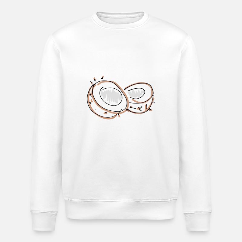 Kokosnuss - Stanley/Stella Unisex Bio-Sweatshirt ROLLER - Weiß