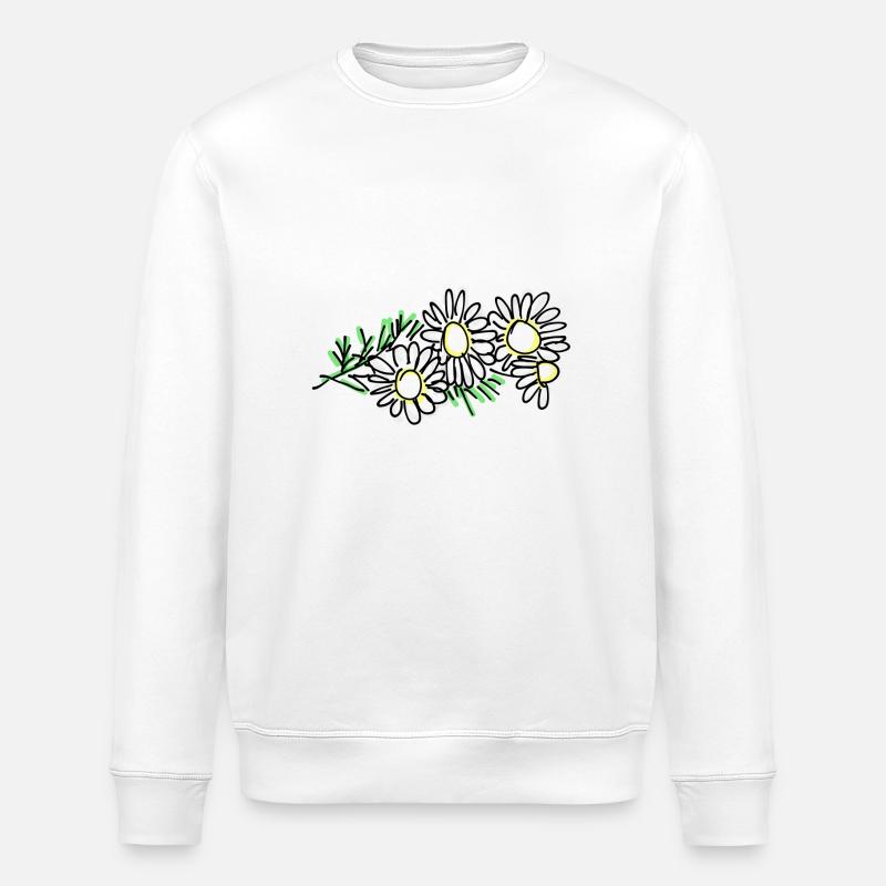 chamomile - Stanley/Stella ROLLER Unisex Organic Sweatshirt - white