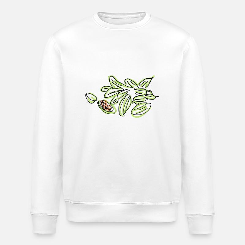 Kardamom - Stanley/Stella Unisex Bio-Sweatshirt ROLLER - Weiß
