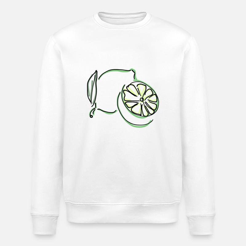 chaux - Sweat bio ROLLER Stanley/Stella Unisexe - blanc