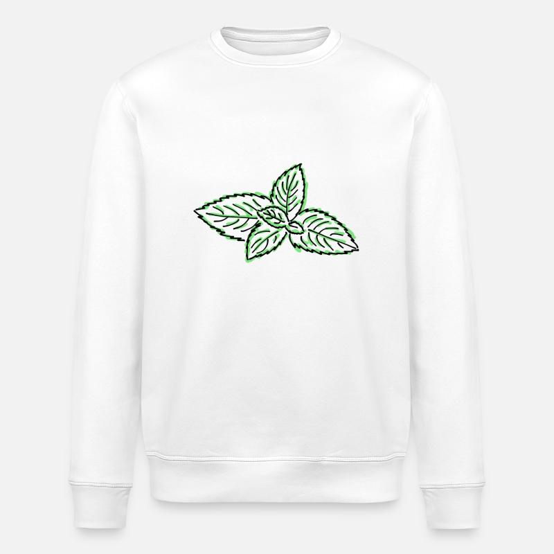 menthe - Sweat bio ROLLER Stanley/Stella Unisexe - blanc