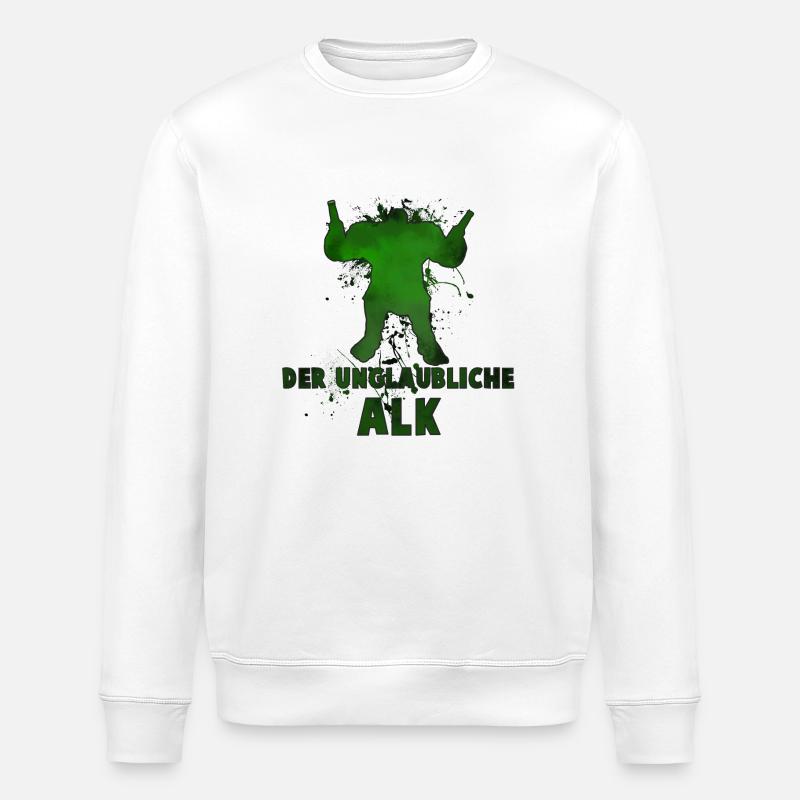 Der unglaubliche Alk - Stanley/Stella Unisex Bio-Sweatshirt ROLLER - Weiß