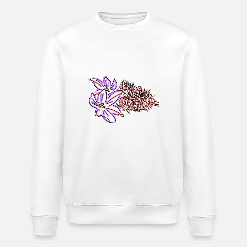 saffron - Stanley/Stella ROLLER Unisex Organic Sweatshirt - white