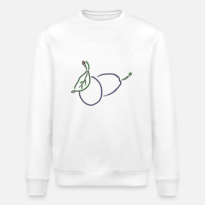 Prune - Sweat bio ROLLER Stanley/Stella Unisexe - blanc