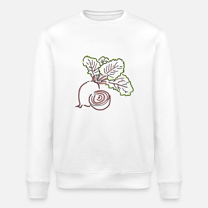 Rote Beete - Stanley/Stella Unisex Bio-Sweatshirt ROLLER - Weiß