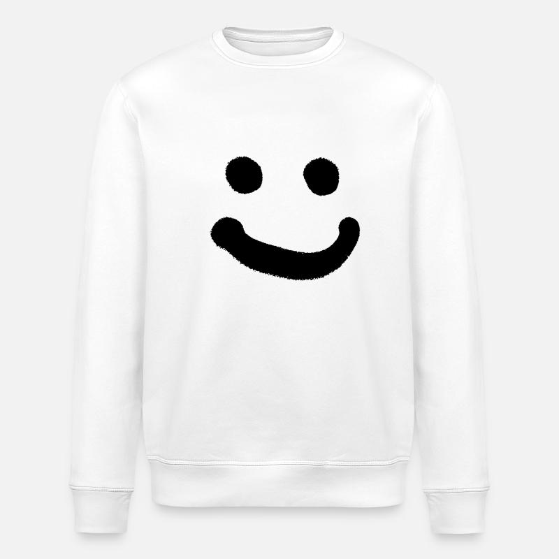 smiley - Sweat bio ROLLER Stanley/Stella Unisexe - blanc