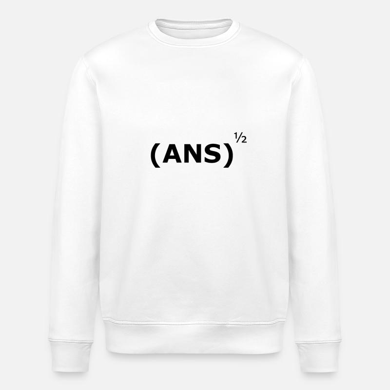 Vans - mathematically transformed - Stanley/Stella ROLLER Unisex Organic Sweatshirt - white