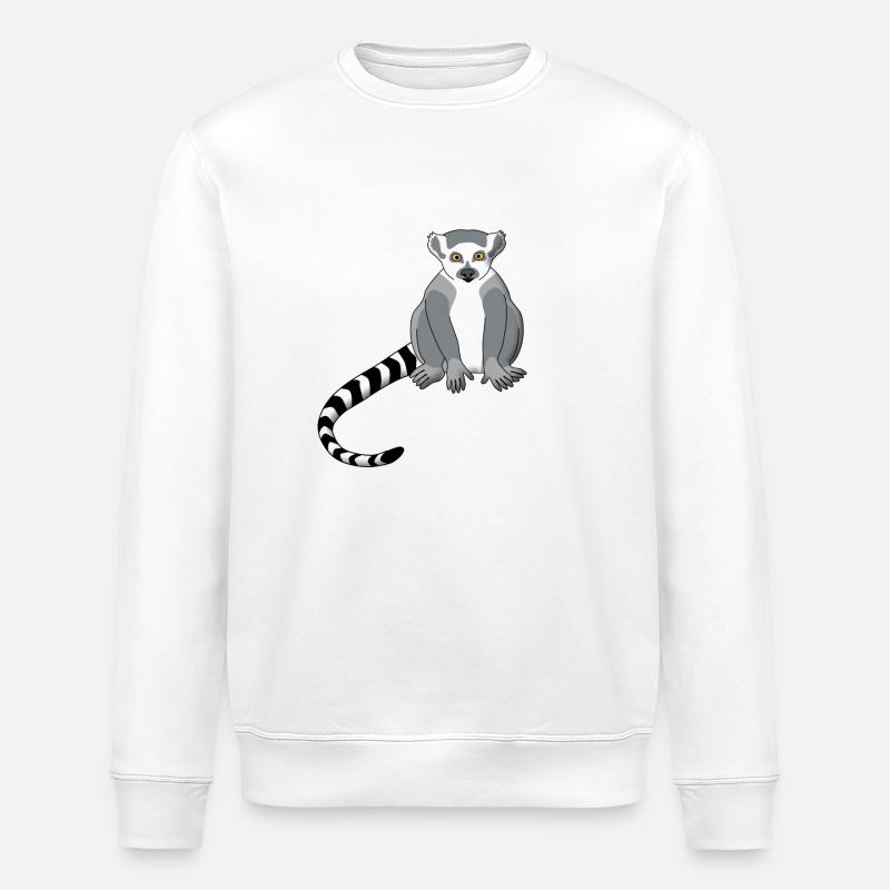 Lemur - Stanley/Stella Unisex Bio-Sweatshirt ROLLER - Weiß
