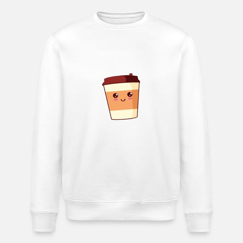 Coffee - Stanley/Stella Unisex Bio-Sweatshirt ROLLER - Weiß