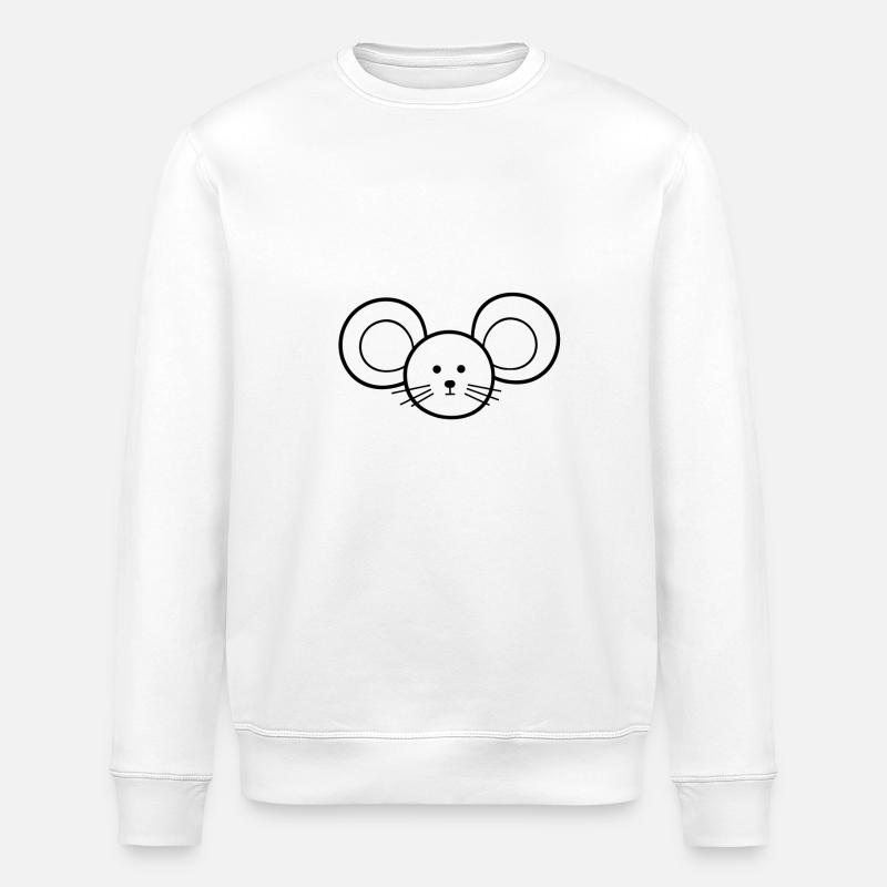 Maus Mäuschen - Stanley/Stella Unisex Bio-Sweatshirt ROLLER - Weiß