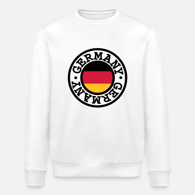 Deutschland Germany - Stanley/Stella Unisex Bio-Sweatshirt ROLLER - Weiß