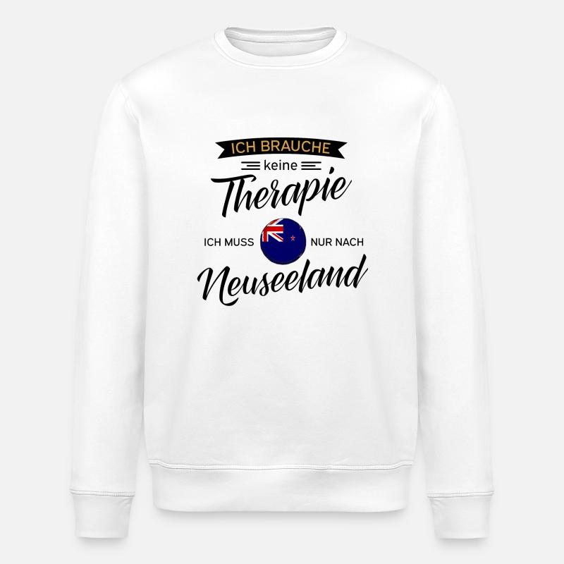 Neuseeland - Stanley/Stella Unisex Bio-Sweatshirt ROLLER - Weiß