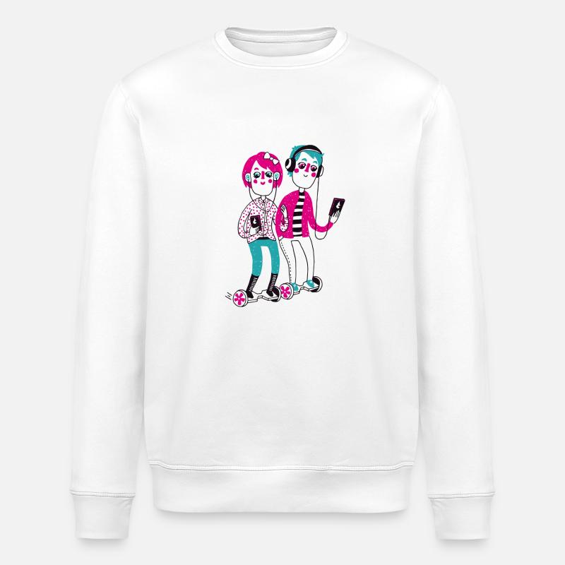 Digitalisierung - Stanley/Stella Unisex Bio-Sweatshirt ROLLER - Weiß