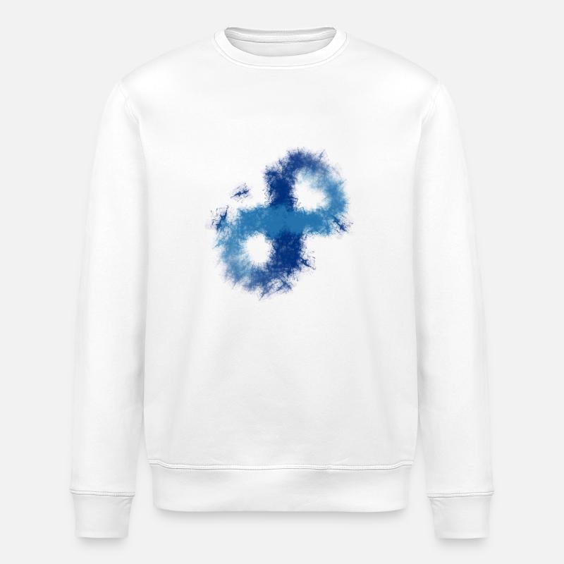 Infinity splash - Stanley/Stella ROLLER Unisex Organic Sweatshirt - white