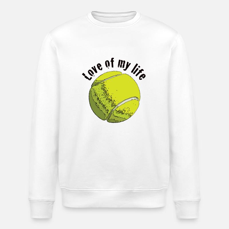 tennislove1 - Stanley/Stella Unisex Bio-Sweatshirt ROLLER - Weiß